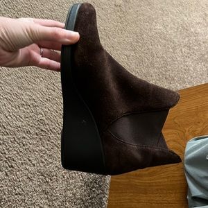 Crocs brown wedge shoes-